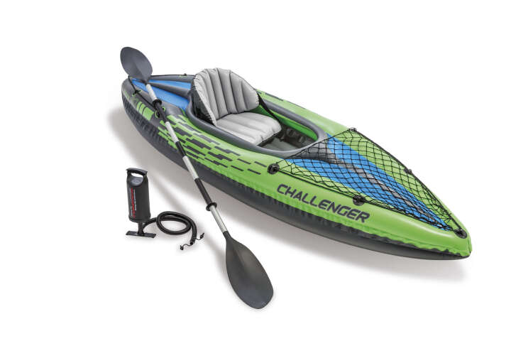INTEX Aufblasbares Kajak Challenger K1 Set mit Paddel